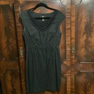 Mossimo Black Crocheted Dress